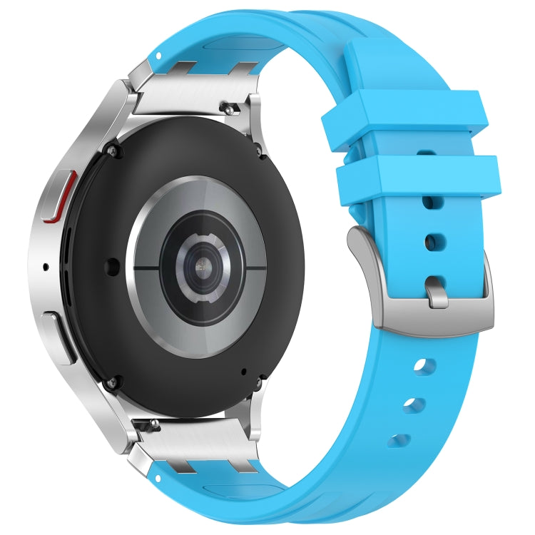 For Honor Watch 4 Pro 22mm Quick Release Silver Buckle Royal Silicone Watch Band(Sky Blue) - free shipping - PMC TechLife - Order now!