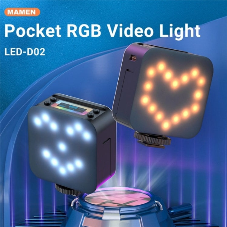D02 Magnetic Adsorption Pocket RGB Video Lamp Mini LED Fill Light for Live Broadcast - Selfie Light by PMC TechLife | Online Shopping South Africa | PMC TechLife | Buy Now Pay Later Mobicred