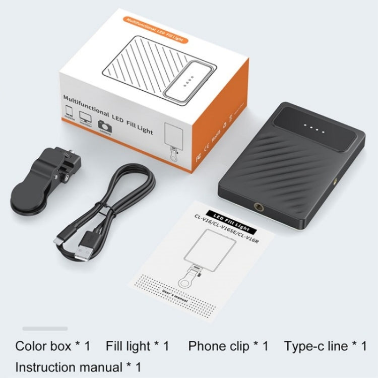 V16SE For Mobile Phone / Tablet / Laptop Three Light Modes Clip-On Pocket Mini Fill Light - Selfie Light by PMC TechLife | Online Shopping South Africa | PMC TechLife | Buy Now Pay Later Mobicred
