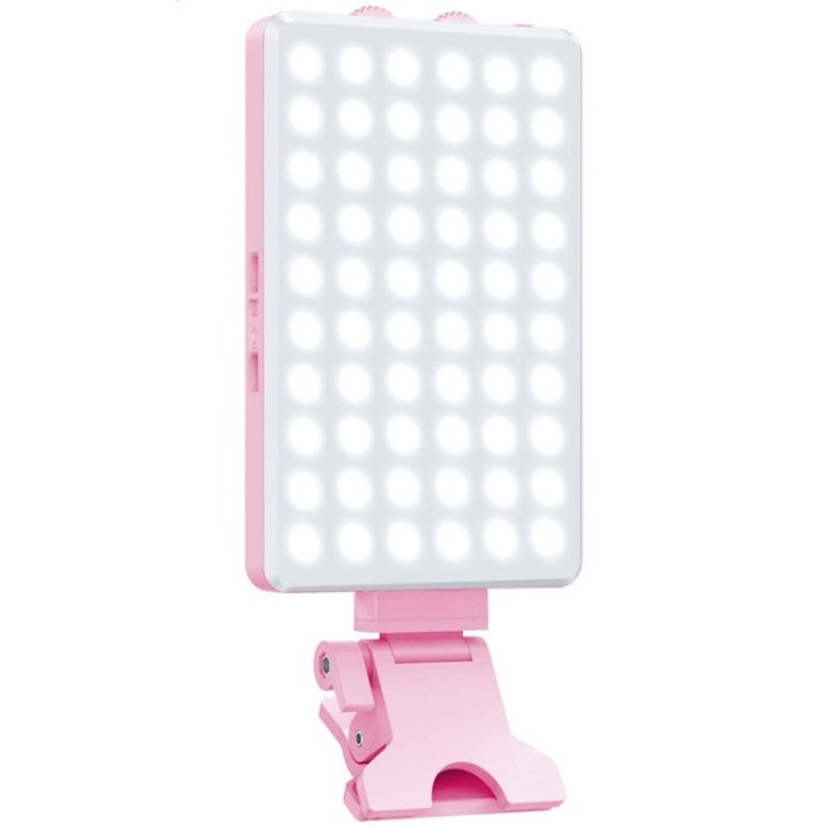 V12A Phone Laptop Video Conference Fill Lamp Portable Selfie Live Streaming LED Fill Light(Pink) - Selfie Light by PMC Jewellery | Online Shopping South Africa | PMC Jewellery | Buy Now Pay Later Mobicred