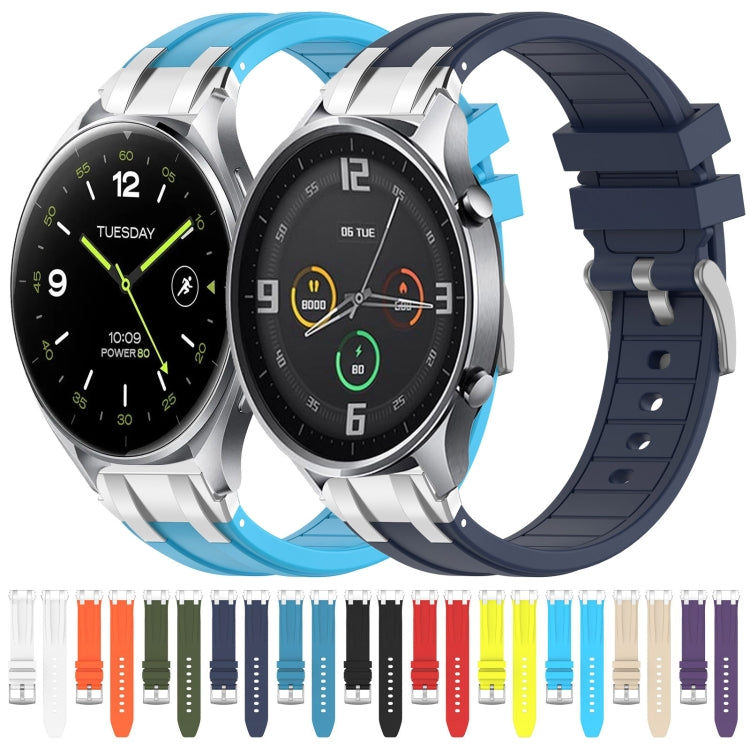 For Xiaomi Watch 2 22mm Quick Release Silver Buckle Royal Silicone Watch Band(Red) - free shipping - PMC TechLife - Order now!