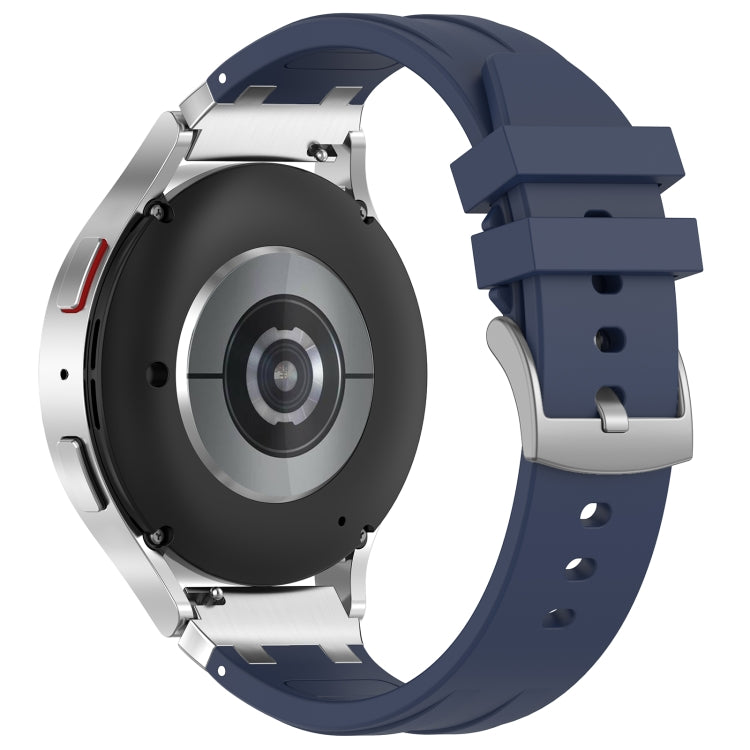 For Garmin Forerunner 265 22mm Quick Release Silver Buckle Royal Silicone Watch Band(Navy Blue) - free shipping - PMC TechLife - Order now!