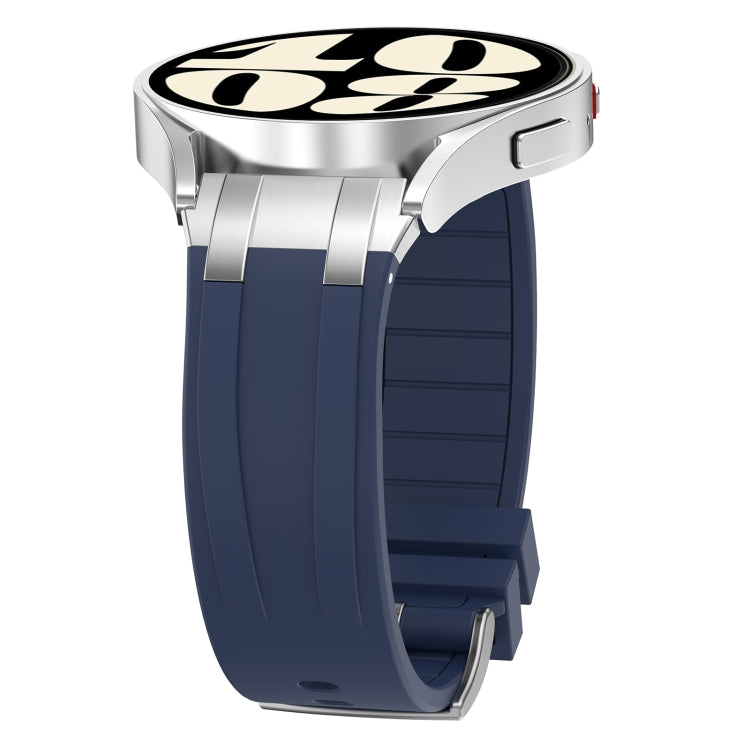 For Garmin Forerunner 265 22mm Quick Release Silver Buckle Royal Silicone Watch Band(Navy Blue) - free shipping - PMC TechLife - Order now!