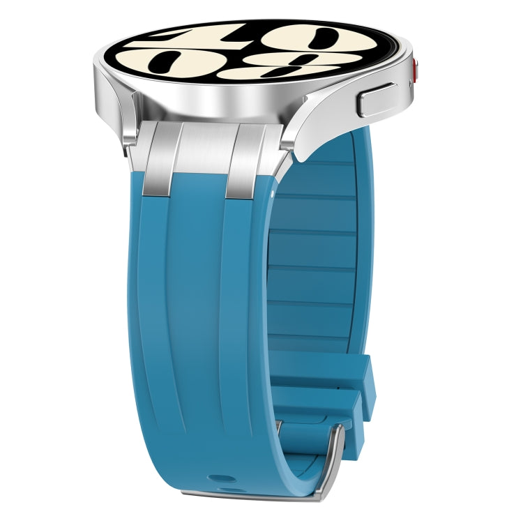 For Garmin Forerunner 265 22mm Quick Release Silver Buckle Royal Silicone Watch Band(Sea Blue) - free shipping - PMC TechLife - Order now!