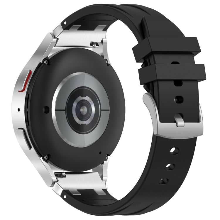 For Garmin Forerunner 265 22mm Quick Release Silver Buckle Royal Silicone Watch Band(Black) - free shipping - PMC TechLife - Order now!