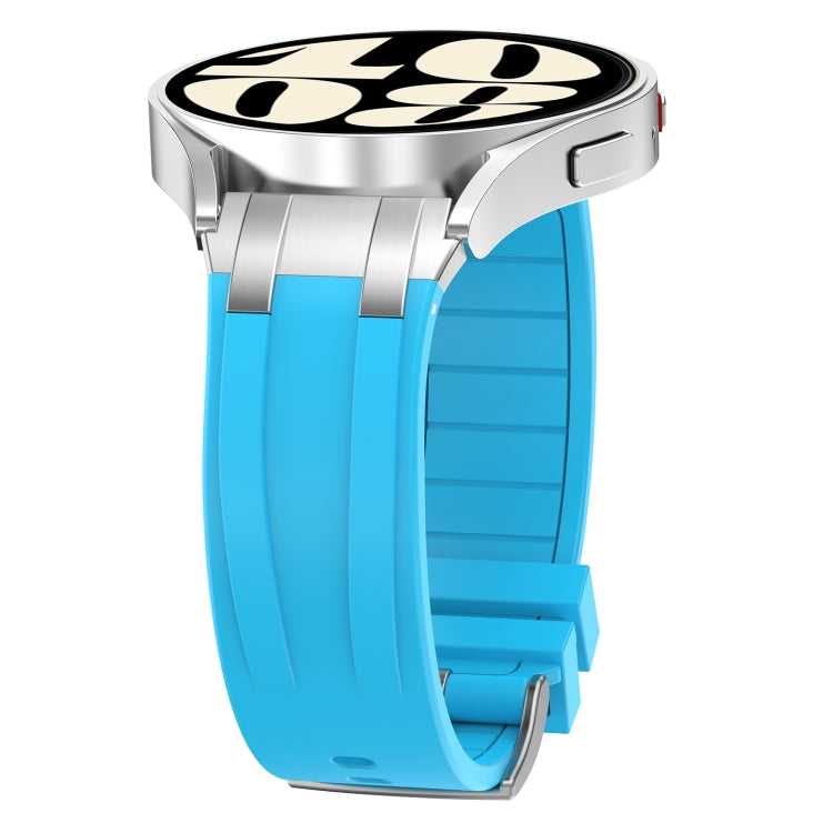 For Garmin Forerunner 265 22mm Quick Release Silver Buckle Royal Silicone Watch Band(Sky Blue) - free shipping - PMC TechLife - Order now!