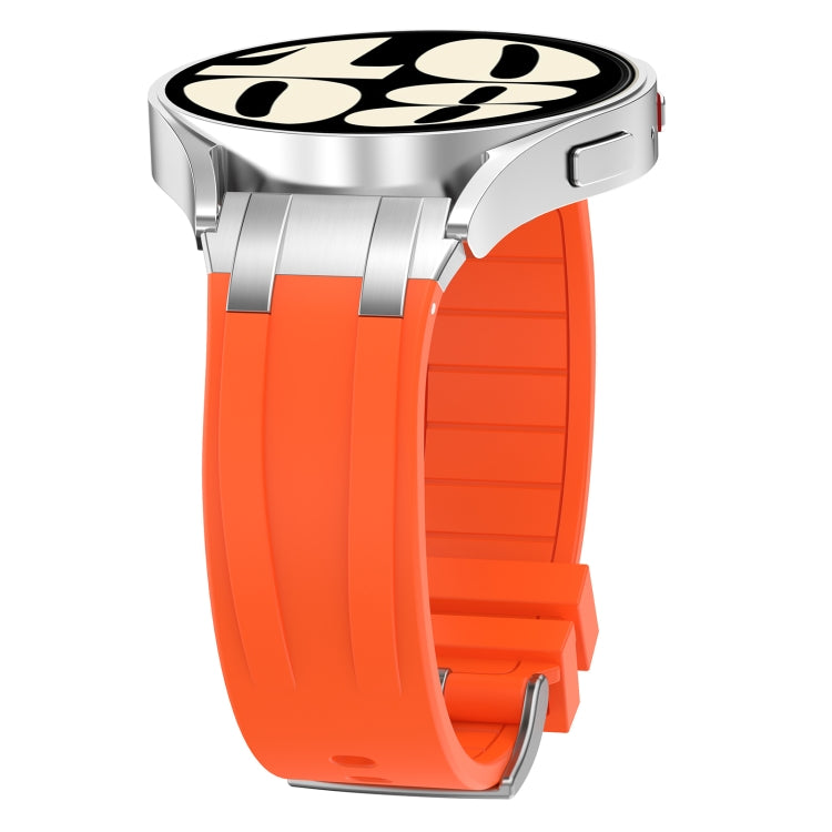 For Garmin Forerunner 255 22mm Quick Release Silver Buckle Royal Silicone Watch Band(Orange) - free shipping - PMC TechLife - Order now!