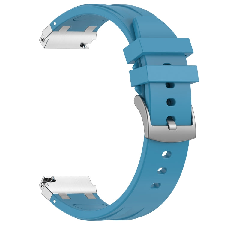 For Garmin Forerunner 255 22mm Quick Release Silver Buckle Royal Silicone Watch Band(Sea Blue) - free shipping - PMC TechLife - Order now!