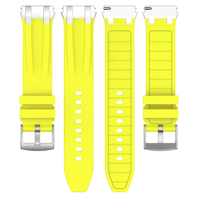For Garmin Forerunner 255 22mm Quick Release Silver Buckle Royal Silicone Watch Band(Vital Yellow) - free shipping - PMC TechLife - Order now!