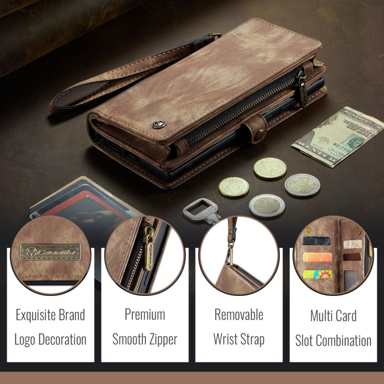 For iPhone 16 Pro CaseMe 008 Detachable Multifunctional Leather Phone Case(Brown) - iPhone 16 Pro Cases by CaseMe | Online Shopping South Africa | PMC TechLife | Buy Now Pay Later Mobicred