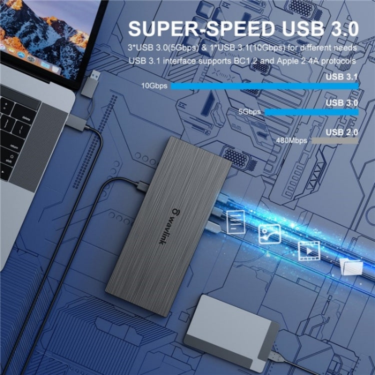 WAVLINK UG69PD8 Pro 18-in-1 DP / HD 5K Quadruple Display USB C Universal Docking Station, Plug:UK Plug - free shipping - PMc TechLife - Order now!