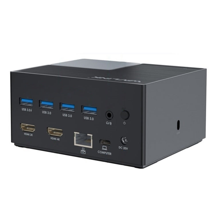 WAVLINK UG76PD2 3.5mm Audio, Gigabit Network Port Dual HD Universal Docking Station(US Plug) - free shipping - PMc TechLife - Order now!