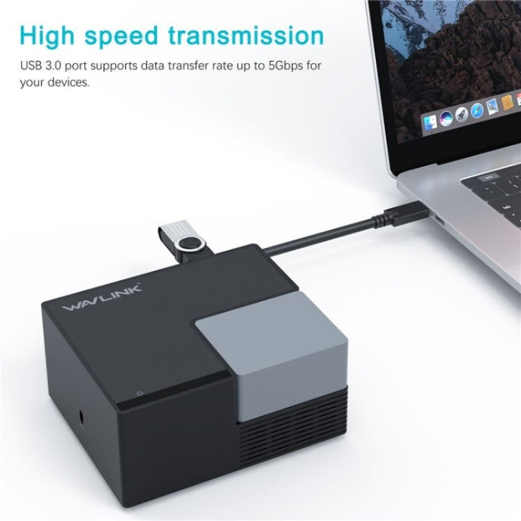 WAVLINK UG76PD2 3.5mm Audio, Gigabit Network Port Dual HD Universal Docking Station(UK Plug) - free shipping - PMc TechLife - Order now!
