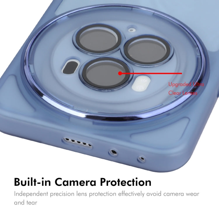 For Honor Magic6 ENKAY Hat-Prince Translucent Matte TPU Phone Case with Lens Film(Blue) - free shipping - PMC Jewellery - Order now!