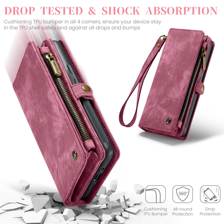 For Google Pixel 9 Pro XL CaseMe 008 Detachable Multifunctional Leather Phone Case(Wine Red) - Google Cases by CaseMe | Online Shopping South Africa | PMC Jewellery | Buy Now Pay Later Mobicred