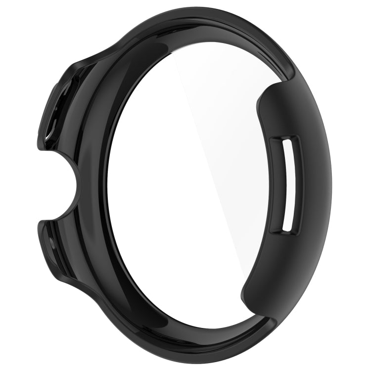 For Google Pixel Watch 3 41mm PC + Tempered Film Integrated Watch Protective Case(Black) - Watch Cases by PMC TechLife | Online Shopping South Africa | PMC TechLife | Buy Now Pay Later Mobicred
