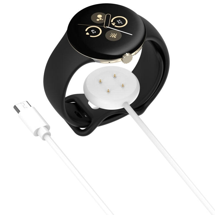 For Google Pixel Watch 3 41 / 45mm USB-C / Type-C Interface Smart Watch Charging Cable, Length: 1m(White) - Other by PMC TechLife | Online Shopping South Africa | PMC TechLife | Buy Now Pay Later Mobicred