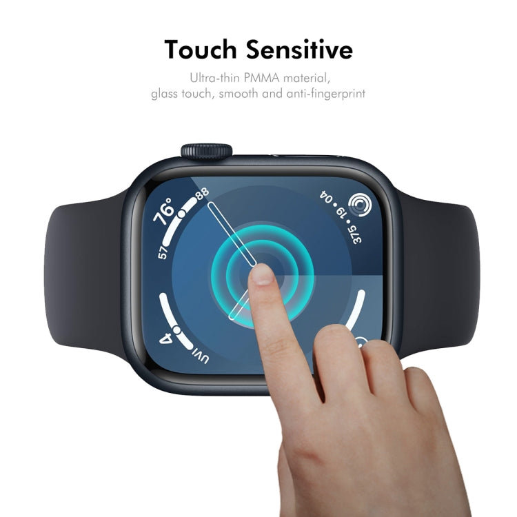 For Apple Watch Series 10 46mm 2pcs ENKAY 3D Full Coverage Soft PC Edge PMMA HD Screen Film - Screen Protector by ENKAY | Online Shopping South Africa | PMC TechLife | Buy Now Pay Later Mobicred