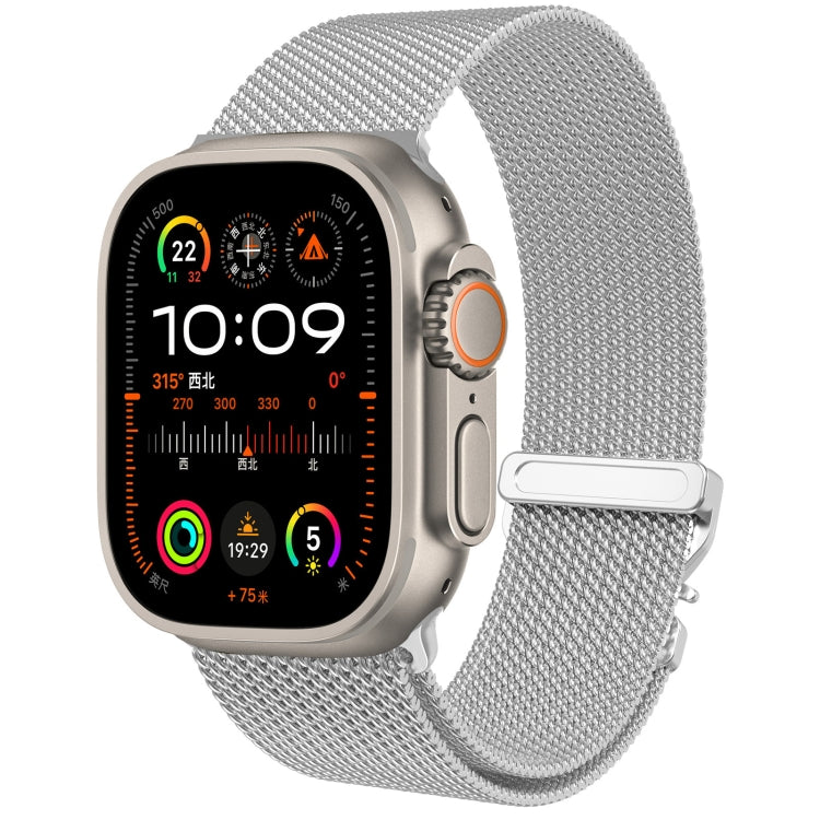 For Apple Watch 10 46mm Mech Milan Metal Mesh Watch Band(Silver) - free shipping - PMC TechLife - Order now!
