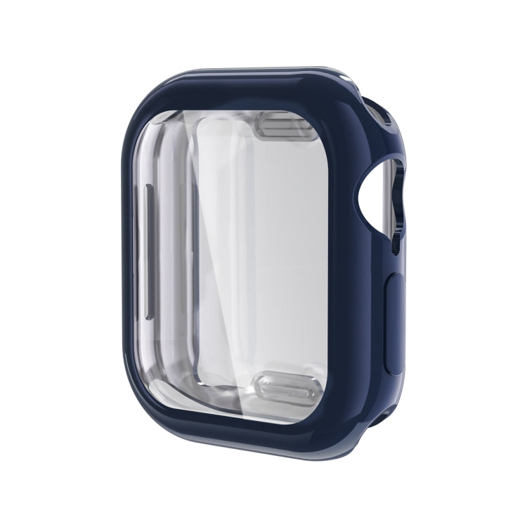 For Apple Watch Series 10 42mm Full Coverage TPU Electroplated Watch Case(Midnight Blue) - Watch Cases by PMC TechLife | Online Shopping South Africa | PMC TechLife | Buy Now Pay Later Mobicred
