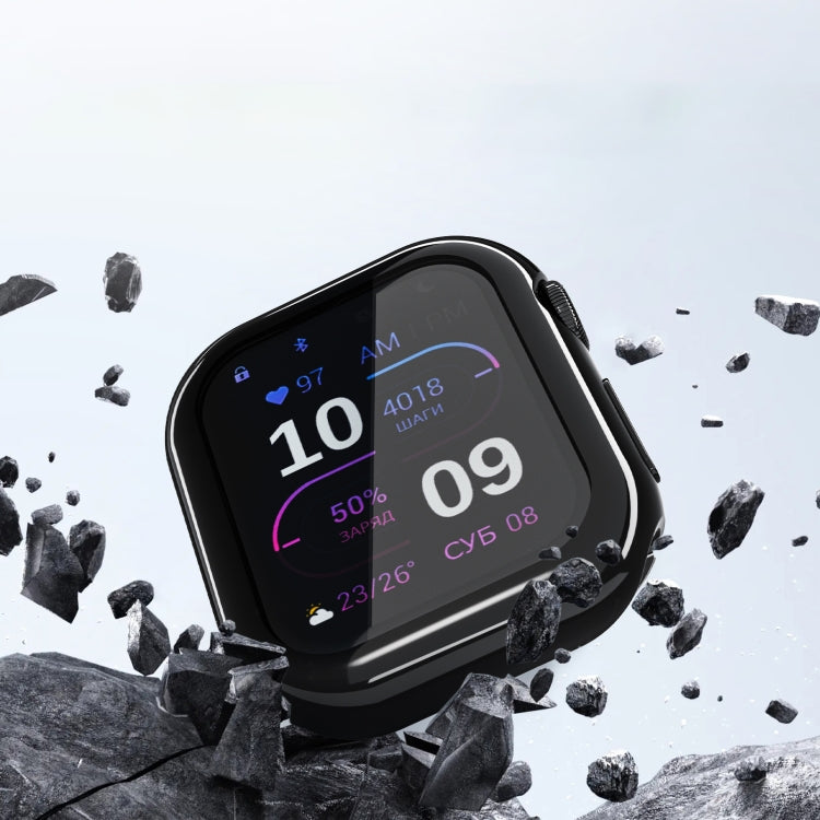 For Apple Watch Series 10 46mm Full Coverage TPU Electroplated Watch Case(Sliver) - Watch Cases by PMC TechLife | Online Shopping South Africa | PMC TechLife | Buy Now Pay Later Mobicred