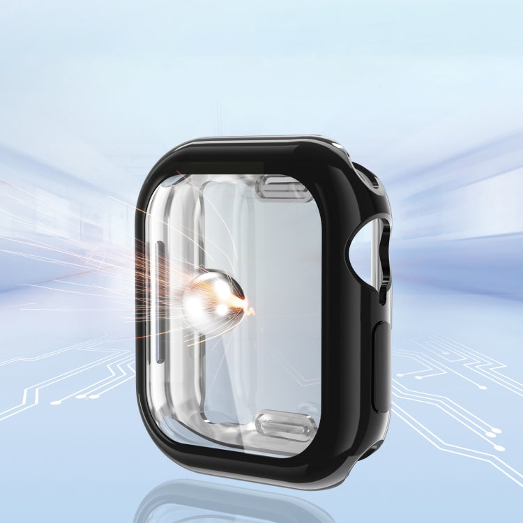 For Apple Watch Series 10 42mm Full Coverage TPU Electroplated Watch Case(Grey) - Watch Cases by PMC TechLife | Online Shopping South Africa | PMC TechLife | Buy Now Pay Later Mobicred