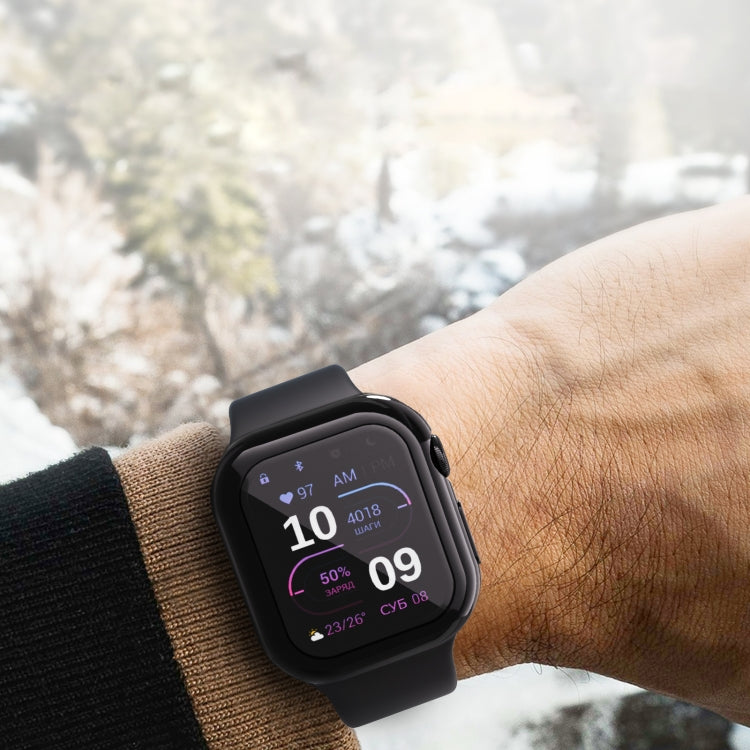 For Apple Watch Series 10 42mm Full Coverage TPU Electroplated Watch Case(Midnight Blue) - Watch Cases by PMC TechLife | Online Shopping South Africa | PMC TechLife | Buy Now Pay Later Mobicred