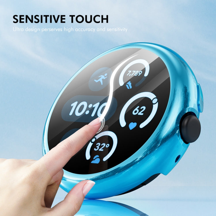 For Google Pixel Watch 3 41mm ENKAY Hat-Prince Full Coverage Electroplated Soft TPU Case with Screen Protection(Silver) - free shipping - PMc TechLife - Order now!