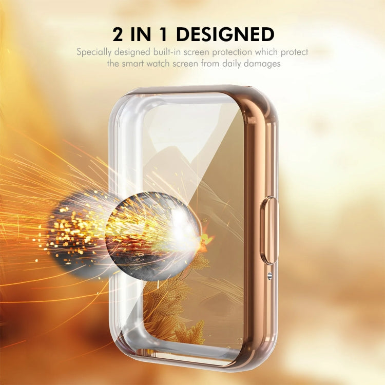 For Samsung Galaxy Fit3 ENKAY Hat-Prince Full Coverage Electroplated Soft TPU Case with Screen Protection(Pink) - free shipping - PMc TechLife - Order now!