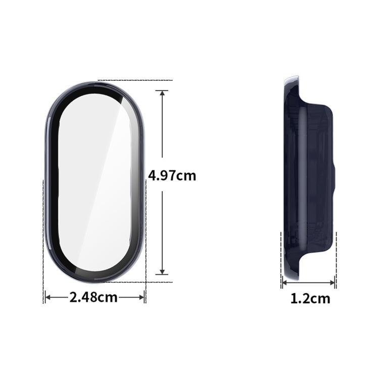 For Xiaomi Smart Band 9 / 9 NFC ENKAY Hat-Prince PC Frame Watch Protective Case with Tempered Film(Dark Green) - free shipping - PMc TechLife - Order now!