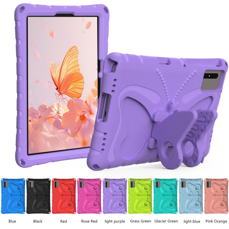 For Lenovo Tab M11 / Xiaoxin Pad 11 2024 Butterfly Bracket EVA Shockproof Tablet Case(Light Purple) - Lenovo by PMC Jewellery | Online Shopping South Africa | PMC Jewellery | Buy Now Pay Later Mobicred