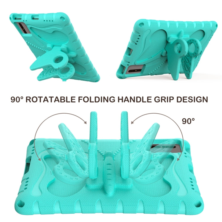 For Lenovo Tab M11 / Xiaoxin Pad 11 2024 Butterfly Bracket EVA Shockproof Tablet Case(Mint Green) - Lenovo by PMC Jewellery | Online Shopping South Africa | PMC Jewellery | Buy Now Pay Later Mobicred