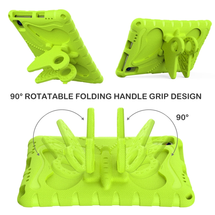 For Lenovo Tab M10 Plus TB-X606F 10.3 Butterfly Bracket EVA Shockproof Tablet Case(Grass Green) - Lenovo by PMC TechLife | Online Shopping South Africa | PMC TechLife | Buy Now Pay Later Mobicred