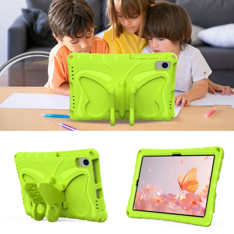 For Lenovo Tab M10 Plus TB-X606F 10.3 Butterfly Bracket EVA Shockproof Tablet Case(Grass Green) - Lenovo by PMC TechLife | Online Shopping South Africa | PMC TechLife | Buy Now Pay Later Mobicred
