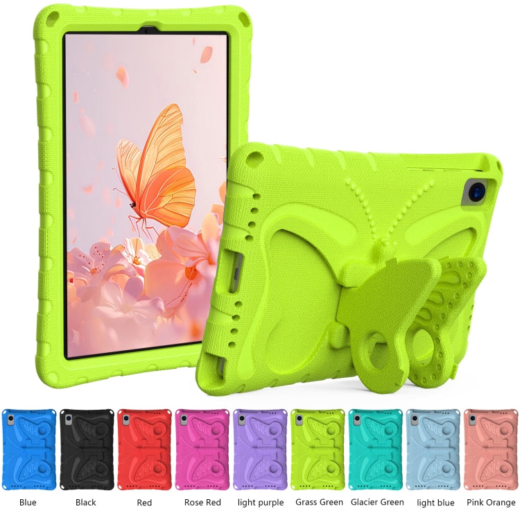 For Lenovo Tab M10 Plus TB-X606F 10.3 Butterfly Bracket EVA Shockproof Tablet Case(Grass Green) - Lenovo by PMC TechLife | Online Shopping South Africa | PMC TechLife | Buy Now Pay Later Mobicred