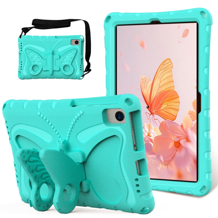 For Lenovo Tab M10 Plus TB-X606F 10.3 Butterfly Bracket EVA Shockproof Tablet Case(Mint Green) - Lenovo by PMC TechLife | Online Shopping South Africa | PMC TechLife | Buy Now Pay Later Mobicred