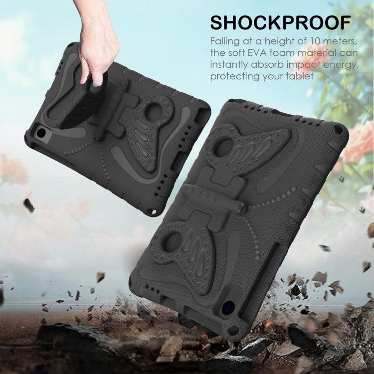 For Lenovo Tab K10 TB-X6C6F 10.3 Butterfly Bracket EVA Shockproof Tablet Case(Black) - Lenovo by PMC TechLife | Online Shopping South Africa | PMC TechLife | Buy Now Pay Later Mobicred