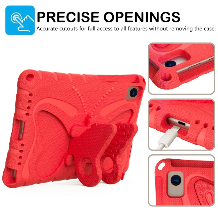 For Lenovo Tab K10 TB-X6C6F 10.3 Butterfly Bracket EVA Shockproof Tablet Case(Red) - Lenovo by PMC TechLife | Online Shopping South Africa | PMC TechLife | Buy Now Pay Later Mobicred