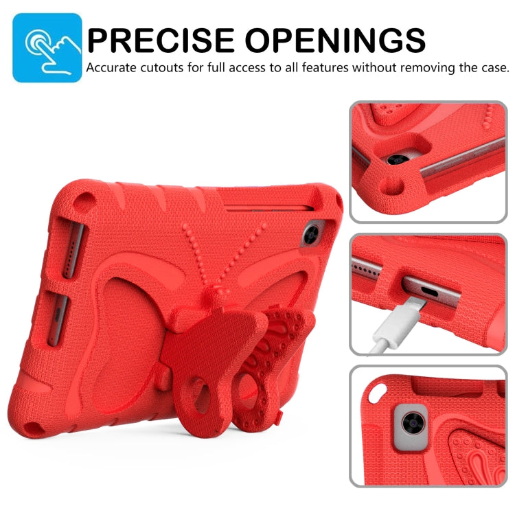 For Lenovo Tab M8 TB-8505F 8.0 / TB-8705N Butterfly Bracket EVA Shockproof Tablet Case(Red) - Lenovo by PMC TechLife | Online Shopping South Africa | PMC TechLife | Buy Now Pay Later Mobicred