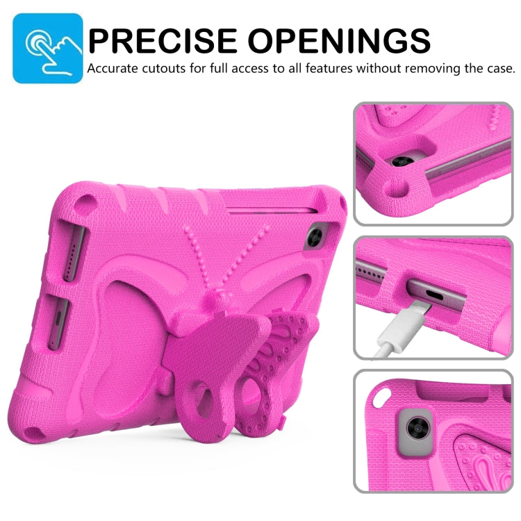 For Lenovo Tab M8 TB-8505F 8.0 / TB-8705N Butterfly Bracket EVA Shockproof Tablet Case(RoseRed) - Lenovo by PMC TechLife | Online Shopping South Africa | PMC TechLife | Buy Now Pay Later Mobicred