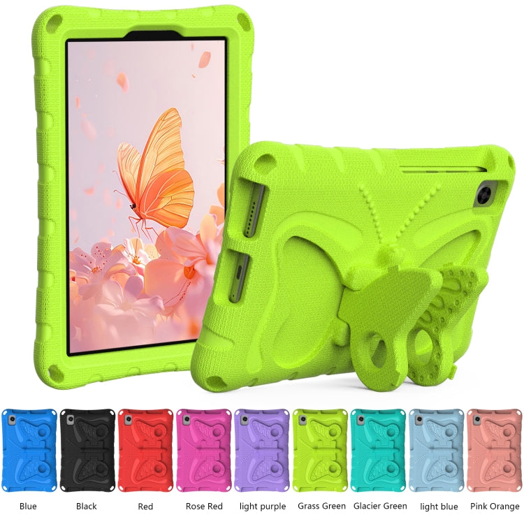 For Lenovo Tan M8 Gen4 8.0 2023 Butterfly Bracket EVA Shockproof Tablet Case(Grass Green) - Lenovo by PMC TechLife | Online Shopping South Africa | PMC TechLife | Buy Now Pay Later Mobicred