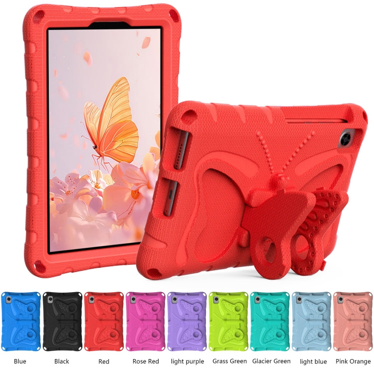 For Lenovo Tan M8 Gen4 8.0 2023 Butterfly Bracket EVA Shockproof Tablet Case(Red) - Lenovo by PMC TechLife | Online Shopping South Africa | PMC TechLife | Buy Now Pay Later Mobicred