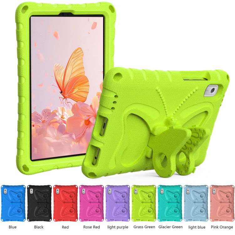 For Lenovo Tab M9 TB-310XU 2023 Butterfly Bracket EVA Shockproof Tablet Case(Grass Green) - Lenovo by PMC TechLife | Online Shopping South Africa | PMC TechLife | Buy Now Pay Later Mobicred