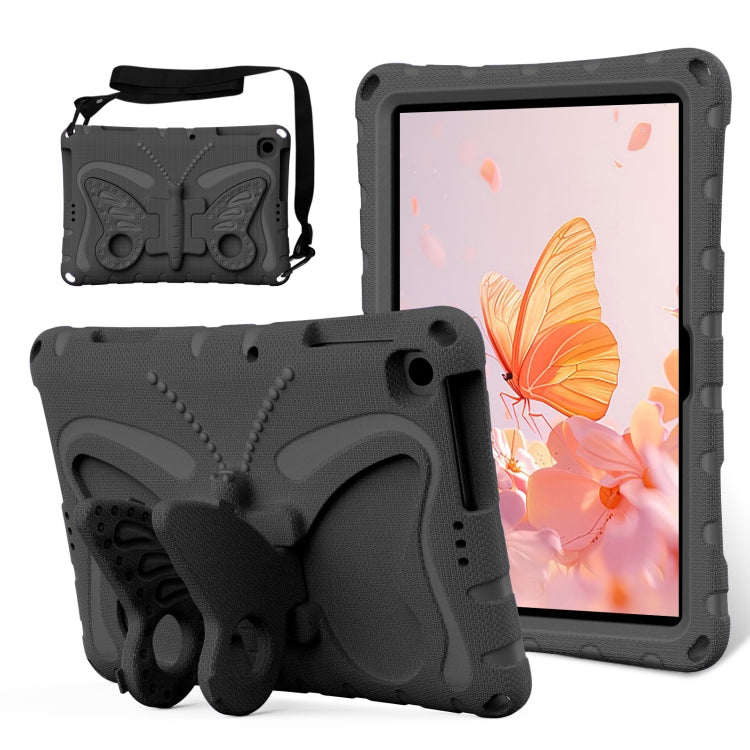 For Lenovo Tab M10 HD TB-328 10.1 Butterfly Bracket EVA Shockproof Tablet Case(Black) - Lenovo by PMC TechLife | Online Shopping South Africa | PMC TechLife | Buy Now Pay Later Mobicred