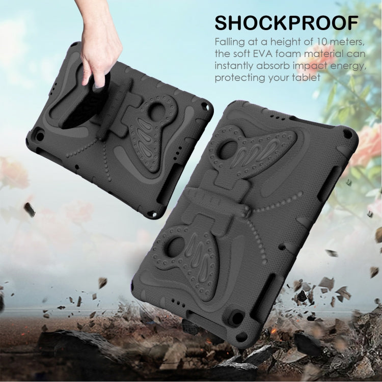 For Lenovo Tab M10 HD TB-328 10.1 Butterfly Bracket EVA Shockproof Tablet Case(Black) - Lenovo by PMC TechLife | Online Shopping South Africa | PMC TechLife | Buy Now Pay Later Mobicred