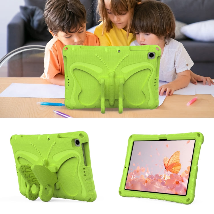 For Lenovo Tab M10 HD TB-328 10.1 Butterfly Bracket EVA Shockproof Tablet Case(Grass Green) - Lenovo by PMC TechLife | Online Shopping South Africa | PMC TechLife | Buy Now Pay Later Mobicred