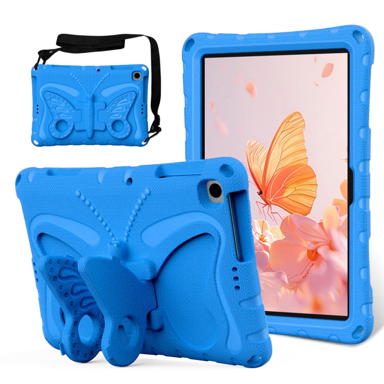 For Lenovo Tab M10 HD TB-328 10.1 Butterfly Bracket EVA Shockproof Tablet Case(Blue) - Lenovo by PMC TechLife | Online Shopping South Africa | PMC TechLife | Buy Now Pay Later Mobicred