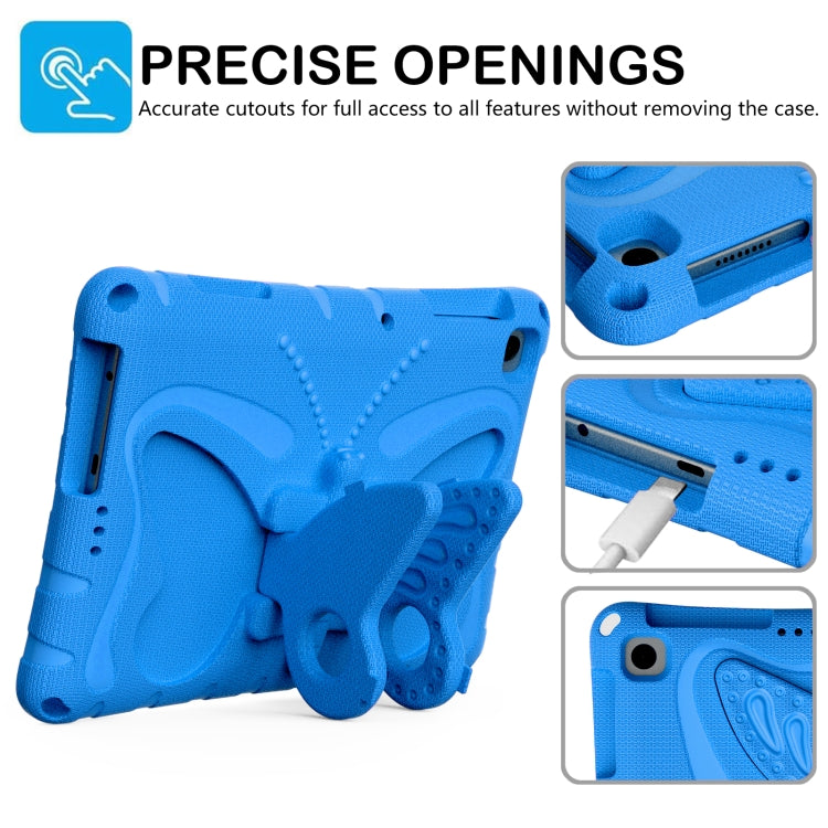 For Lenovo Tab M10 HD TB-328 10.1 Butterfly Bracket EVA Shockproof Tablet Case(Blue) - Lenovo by PMC TechLife | Online Shopping South Africa | PMC TechLife | Buy Now Pay Later Mobicred