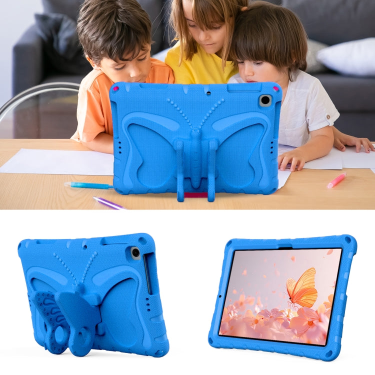 For Lenovo Tab M10 HD TB-328 10.1 Butterfly Bracket EVA Shockproof Tablet Case(Blue) - Lenovo by PMC TechLife | Online Shopping South Africa | PMC TechLife | Buy Now Pay Later Mobicred
