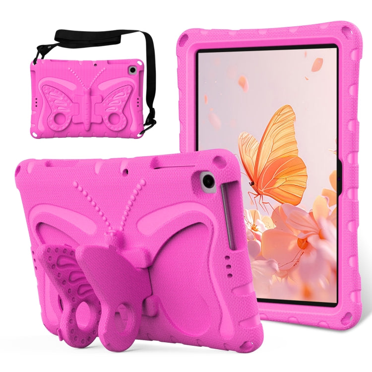 For Lenovo Tab M10 HD TB-328 10.1 Butterfly Bracket EVA Shockproof Tablet Case(RoseRed) - Lenovo by PMC TechLife | Online Shopping South Africa | PMC TechLife | Buy Now Pay Later Mobicred